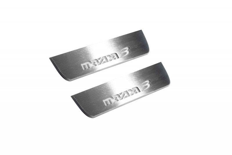 Mazda 3 II 2009-2013 LED Door Sills PRO With Logo Mazda 3 Mazda Led Door Sills opdesign