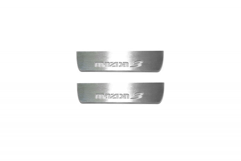 Mazda 3 II 2009-2013 LED Door Sills PRO With Logo Mazda 3 Mazda Led Door Sills opdesign