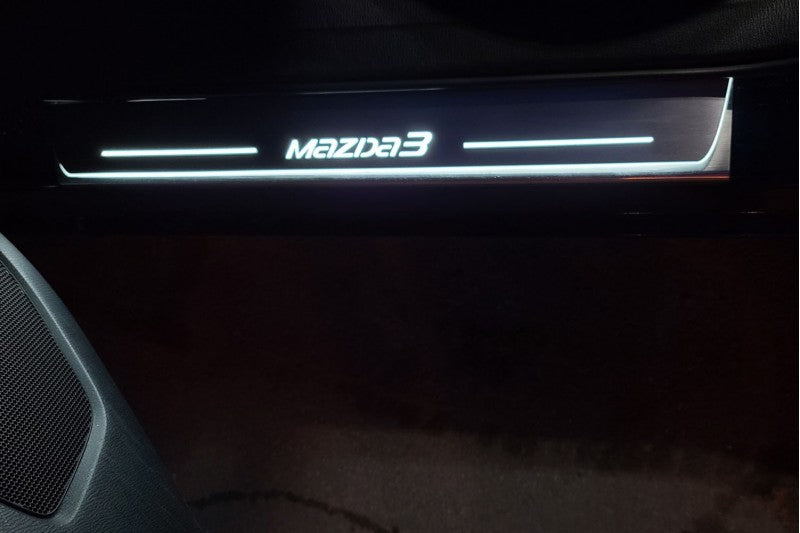 Mazda 3 III Car Door Sill With Logo Mazda 3 - decoinfabric