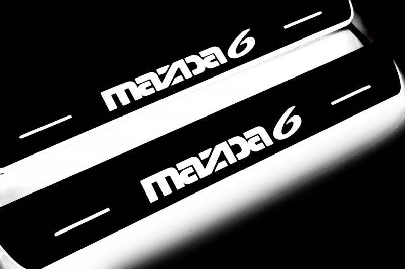 Mazda 6 II Auto Door Sills With Logo Mazda 6 - decoinfabric