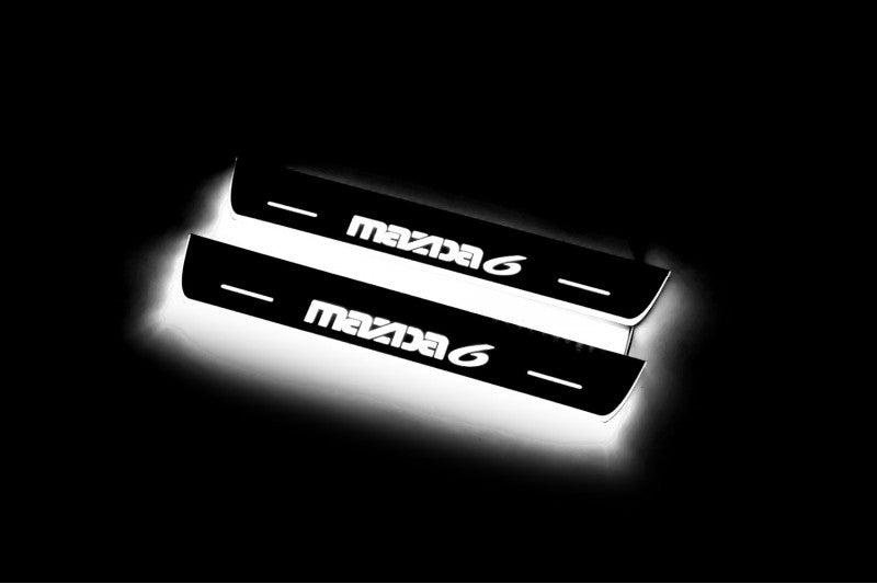Mazda 6 II 2008-2012 Auto Door Sills With Logo Mazda 6 Mazda Led Door Sills opdesign