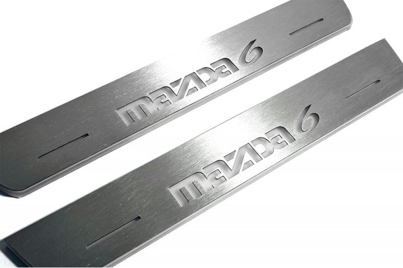 Mazda 6 II 2008-2012 Auto Door Sills With Logo Mazda 6 Mazda Led Door Sills opdesign