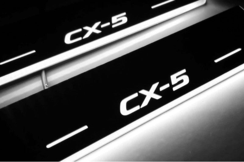 Mazda CX-5 I Led Door Sills With Logo CX-5 - decoinfabric