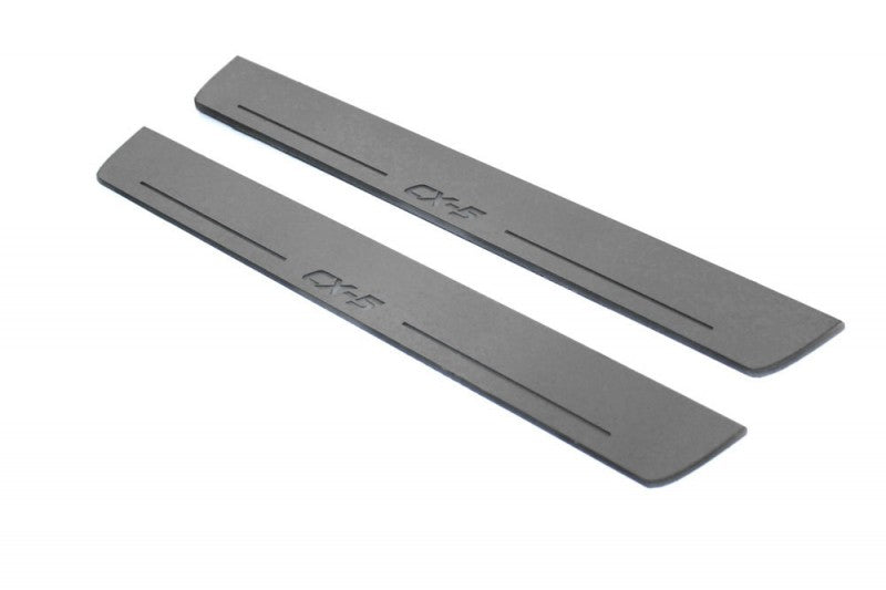 Mazda CX-5 II 2017+ Door Sill Led Plate With Logo CX-5 Mazda Led Door Sills opdesign