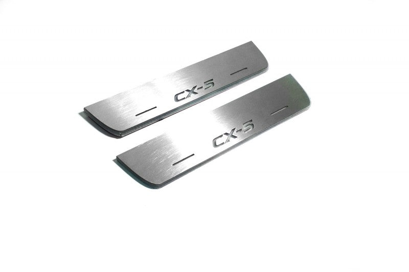 Mazda CX-5 II 2017+ Door Sill Led Plate With Logo CX-5 Mazda Led Door Sills opdesign