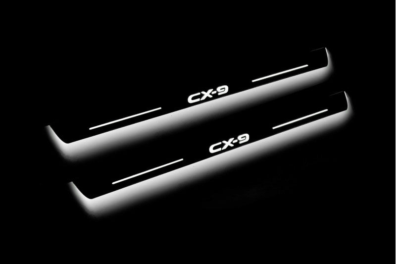 Mazda CX-9 II 2016+ LED Car Door Sill With Logo CX-9 Mazda Led Door Sills opdesign