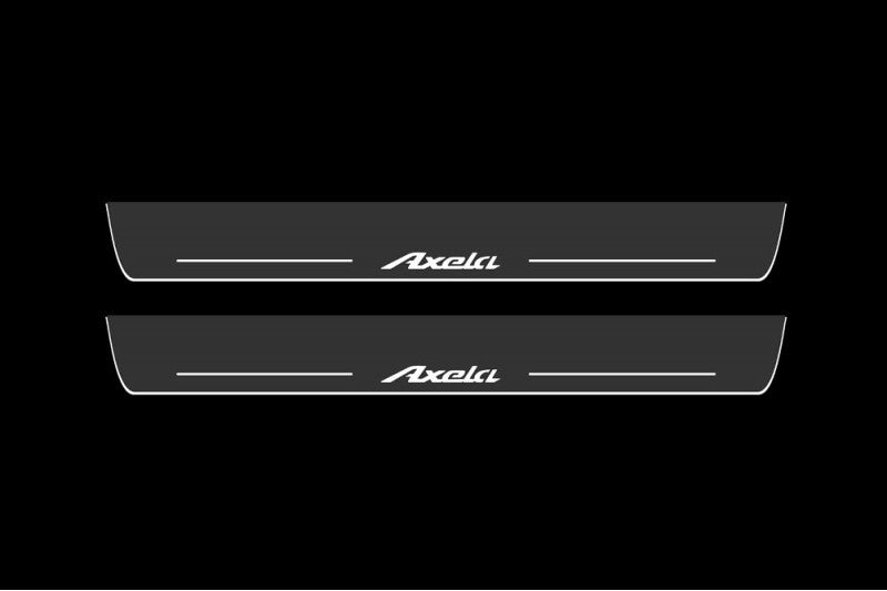 Mazda 3 III LED Door Sill With Logo Axela - decoinfabric