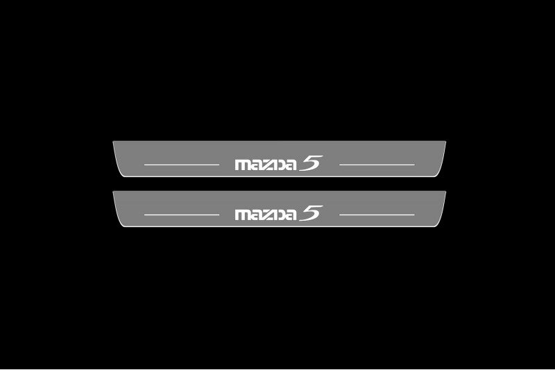 Mazda 5 I Auto Door Sills With Logo Mazda 5 - decoinfabric