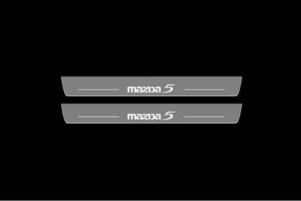 Mazda 5 I Auto Door Sills With Logo Mazda 5 - decoinfabric