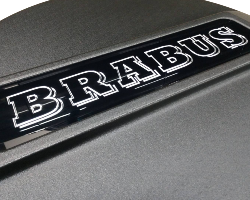 Mercedes-Benz G-Class W463A Spare Tire Cover with BRABUS logo (type 2) Mercedes-Benz G-Class Spare Tire Cover decoinfabric