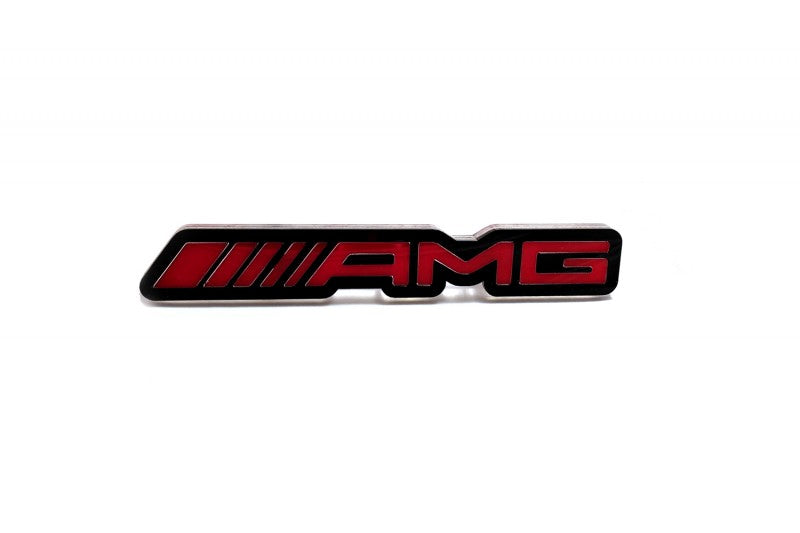 Mercedes G-Class Emblem & Badges set with AMG logo Mercedes emblems decoinfabric BLACK RED