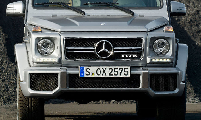 Mercedes Radiator grille emblem with Brabus logo - decoinfabric