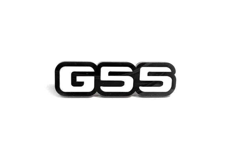 Mercedes G-Class tailgate trunk rear emblem with G55 logo Mercedes emblems decoinfabric BLACK WHITE