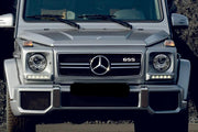 Mercedes G-Class Emblem & Badge Set - Grille and Tailgate G55 logo Mercedes emblems decoinfabric