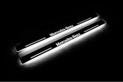 Mercedes E W124 1985-1996 LED Door Sills PRO With Logo Mercedes-Benz Mercedes Led Door Sills opdesign