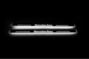 Mercedes E W124 1985-1996 LED Door Sills PRO With Logo Mercedes-Benz Mercedes Led Door Sills opdesign