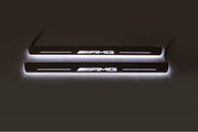 Mercedes E W211 2002-2009 LED Door Sills With AMG Logo Mercedes Led Door Sills opdesign