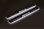 Mercedes E W211 2002-2009 LED Door Sills With AMG Logo Mercedes Led Door Sills opdesign
