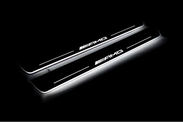Mercedes ML W164 LED Door Sill With Logo AMG - decoinfabric