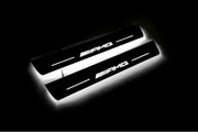 Mercedes E W213 2016-2023 Auto Door Sills With Logo AMG Mercedes Led Door Sills opdesign