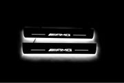 Mercedes E W213 2016-2023 Auto Door Sills With Logo AMG Mercedes Led Door Sills opdesign