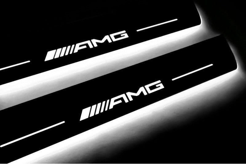 Mercedes E-Class W213 Auto Door Sills With Logo AMG - decoinfabric