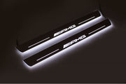 Mercedes GL X166 2012-2015 Led Door Sills With Logo AMG Mercedes Led Door Sills opdesign