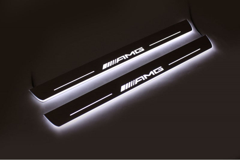 Mercedes GLE I C292 2015-2019 LED Car Door Sill With Logo AMG Mercedes Led Door Sills opdesign