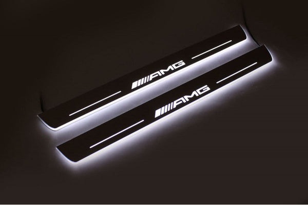 Soleiras das portas BMW 5 E60 com led com logotipo M Performance