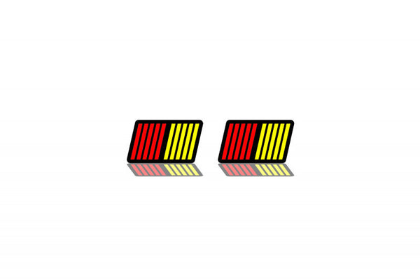 Emblemat osłony chłodnicy Mitsubishi z logo RVR