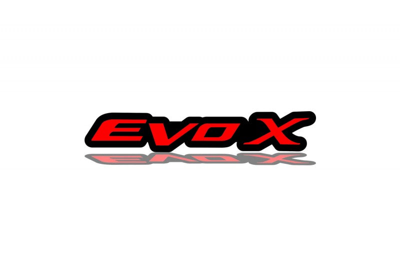 Mitsubishi Radiator grille emblem with EvoX logo