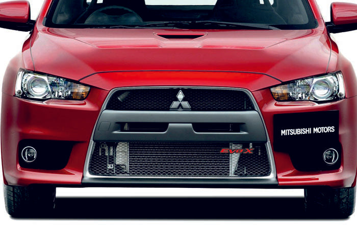 Mitsubishi Radiator grille emblem with EvoX logo - decoinfabric