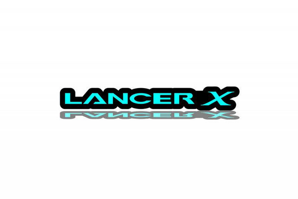 Mitsubishi tailgate trunk rear emblem with Lancer X logo