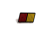 Mitsubishi Radiator grille emblem with RalliArt logo Mitsubishi emblems decoinfabric