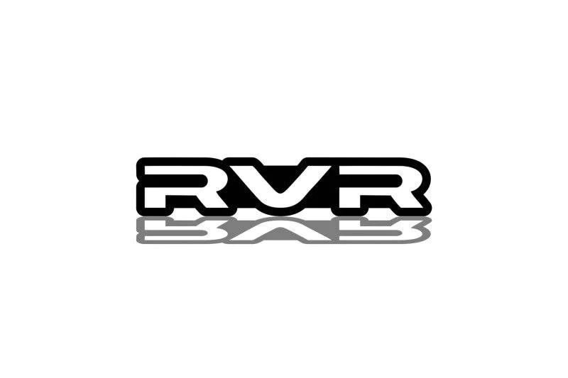 Mitsubishi Emblem & Badges set with RVR logo Mitsubishi emblems decoinfabric BLACK WHITE