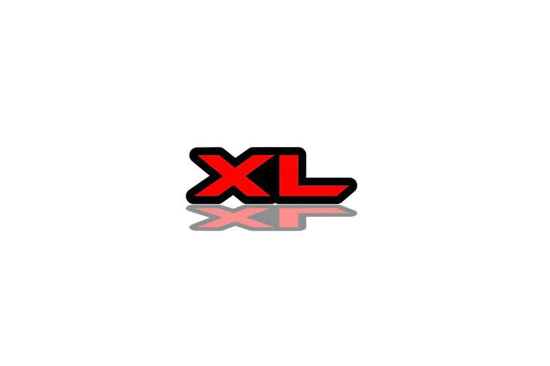 Mitsubishi tailgate trunk rear emblem with XL logo Mitsubishi emblems decoinfabric