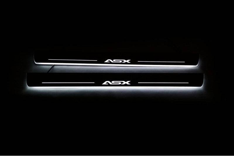 Mitsubishi ASX I LED Door Sills PRO With Logo ASX - decoinfabric
