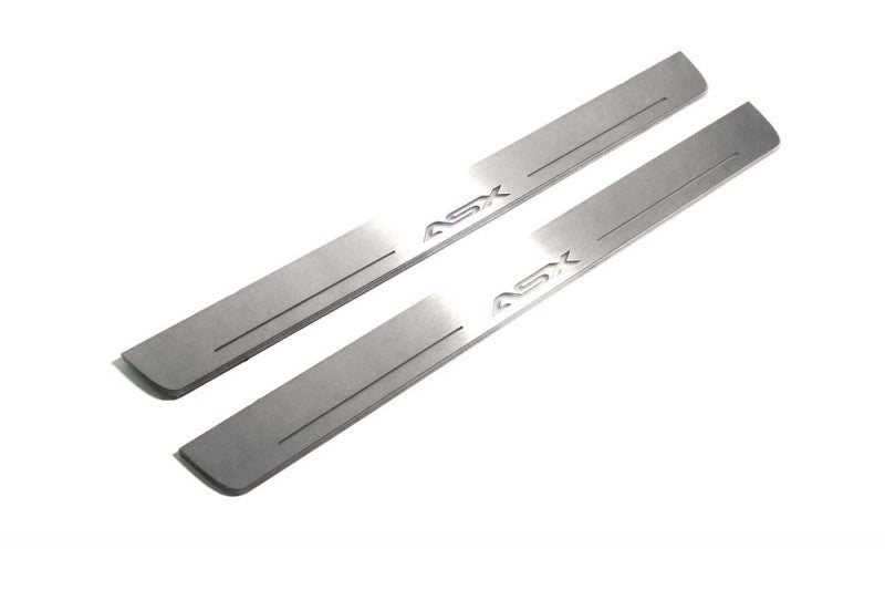 Mitsubishi ASX I 2010-2023 LED Door Sills PRO With Logo ASX Mitsubishi Led Door Sills opdesign