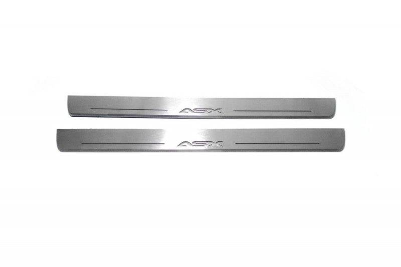 Mitsubishi ASX I 2010-2023 LED Door Sills PRO With Logo ASX Mitsubishi Led Door Sills opdesign