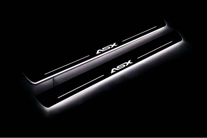 Mitsubishi ASX I 2010-2023 LED Door Sills PRO With Logo ASX Mitsubishi Led Door Sills opdesign