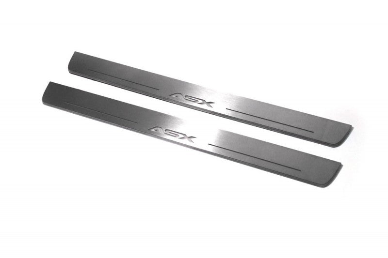 Mitsubishi ASX I 2010-2023 LED Door Sills PRO With Logo ASX Mitsubishi Led Door Sills opdesign