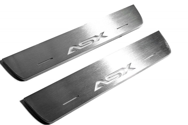 Mitsubishi ASX I 2010-2023 LED Door Sills PRO With Logo ASX Mitsubishi Led Door Sills opdesign
