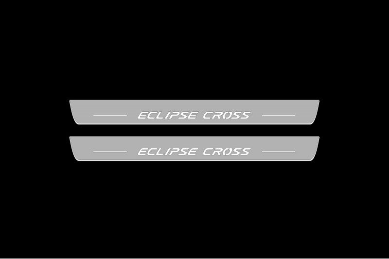 Mitsubishi Eclipse Cross 2018+ LED Door Sill With Logo Eclipse Cross Mitsubishi Led Door Sills opdesign