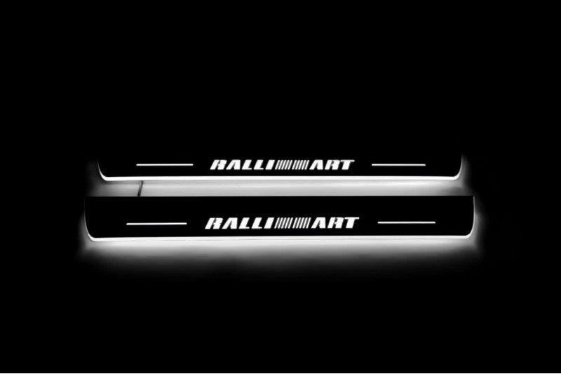 Mitsubishi Lancer X Auto Door Sills With Logo RalliArt - decoinfabric