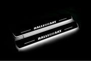 Mitsubishi Lancer X 2007+ Auto Door Sills With Logo RalliArt Mitsubishi Led Door Sills opdesign