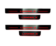 Mitsubishi Lancer X 2007+ Car Door Sill With Lancer X Logo Mitsubishi Led Door Sills opdesign