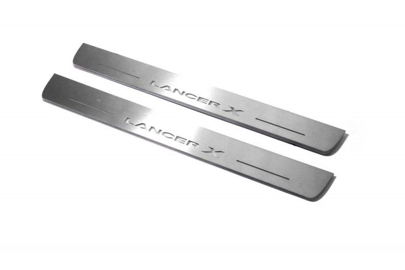 Mitsubishi Lancer X 2007+ Car Door Sill With Logo Lancer X Mitsubishi Led Door Sills opdesign