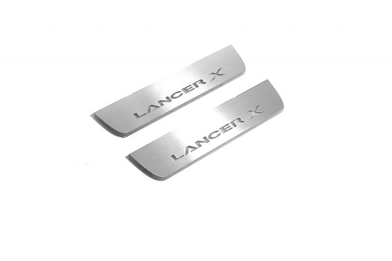 Mitsubishi Lancer X 2007+ Car Door Sill With Logo Lancer X Mitsubishi Led Door Sills opdesign