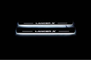 Mitsubishi Lancer X 2007+ Car Door Sill With Logo Lancer X Mitsubishi Led Door Sills opdesign