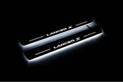 Mitsubishi Lancer X 2007+ Car Door Sill With Logo Lancer X Mitsubishi Led Door Sills opdesign